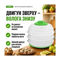 Сушка для овочів та фруктів Saturn ST-FP0115 green - мініатюра 6
