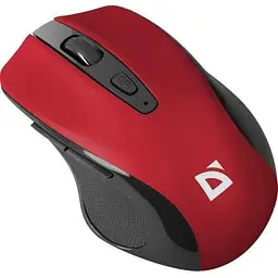 Миша бездротова Defender Prime MB-053 Red USB оптична сенсор PixArt 3065 800-1600 dpi 5 кнопок 1xAA (52052)