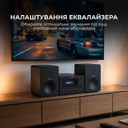 Мікросистема Sharp Micro Sound System Black (XL-B520D(BK)) - мініатюра 6