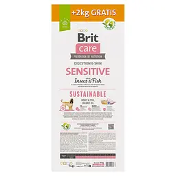 Корм сухий Brit Care Dog Sustainable Sensitive для дорослих собак усіх порід з чутливим травленням з комахами та рибою 12+2 - мініатюра 2