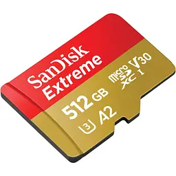 Карта пам'яті SanDisk 512GB microSD class 10 UHS-I U3 V30 Extreme (SDSQXAV-512G-GN6MA) - мініатюра 3