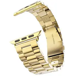 Металевий ремінець Primo Steel годинника Apple Watch 38 мм, 40 мм, 41 мм Gold - мініатюра 2