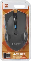 Мишка Defender Accura MM-275 Black-Blue (52275) - мініатюра 4