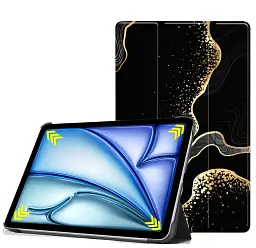 Чохол до планшета BeCover Smart Case Apple iPad Air 11" M2/M3 (2024/2025) Black Abstraction (711598) - мініатюра 2