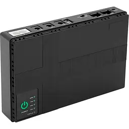 Джерело безперебійного живлення (ДБЖ) для роутера Merlion MINI DC1018P DC-5V/9V/12V 18W 10400mAh Black [153365] - мініатюра 3