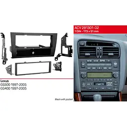 Перехідна рамка Lexus GS ACV 281301-02 - мініатюра 3