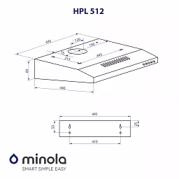 Витяжка плоска Minola HPL 512 BR - мініатюра 11