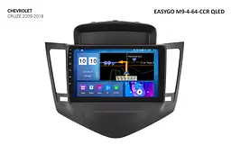 Штатна автомагнітола EasyGo M9-4-64-CCR QLED Chevrolet Cruze 2009-2018