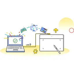 Графічний планшет XP-Pen Deco Fun Black (Deco Fun L_BK) - мініатюра 12