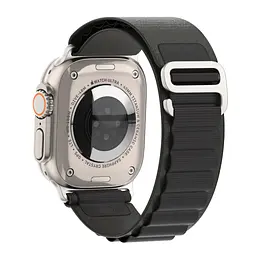 Ремінець для Apple Watch 49/46/45/44/42 (Series 1-3), чорний, Alpine Loop Alpina Band, тканинний поліестеровий ремінець для смарт-годин, дихаючий, для активного відпочинку та спорту, ArmorStandart (ARM64977) - мініатюра 5