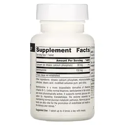 Бенфотіамін Source Naturals Benfotiamine 150 mg, 60 таблеток - мініатюра 2
