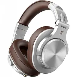 Навушники бездротові OneOdio Fusion A70, Bluetooth+3,5мм/6,35мм, Сріблястий Коричневий