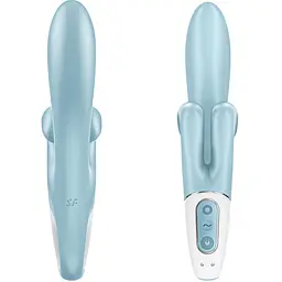 Вібратор-кролик Satisfyer Touch Me 20 см блакитний - мініатюра 4