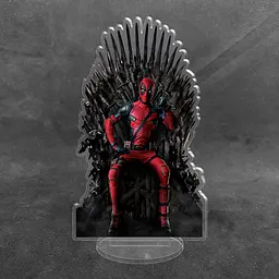 Акрилова колекційна фігурка Marvel Дедпул Deadpool Залізний трон 15 см
