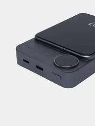 УМБ магнітна Mag Save з бездротовою зарядкою 10000 mAh 20 Вт для iPhone Сірий (Q920WPlus) Power - мініатюра 5