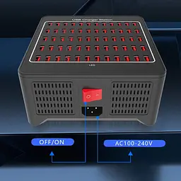Зарядна станція ILEPO багатопортова на 60 USB портів 300 Вт / мережевий мультизарядний пристрій (19016) - мініатюра 9