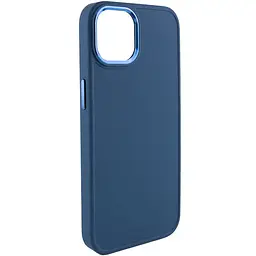 TPU чохол Bonbon Metal Style для Apple iPhone 14 (6.1) Синій / Cosmos blue
