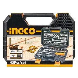 Набір торцевих головок з тріскачкою Ingco Industrial 1/4" 45 предметів (HKTS14451) - мініатюра 6
