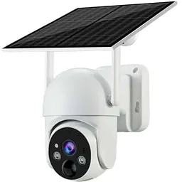 Відеокамера UBox 4 Мп 4G поворотна вулична із сонячною панеллю та вбудованими АКБ 10400mA IPPTZ14425 2.8mm