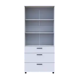 Шафа для одягу Doros Торн Білий 2 ДСП/3Ш (полиці) 90х51.6х200 (44900438) - мініатюра 8