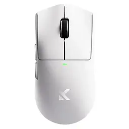 Бездротова ігрова миша MCHOSE K7 Ultra / Три режими підключення / PAW3950 / 42 000 DPI / White Silver - мініатюра 3