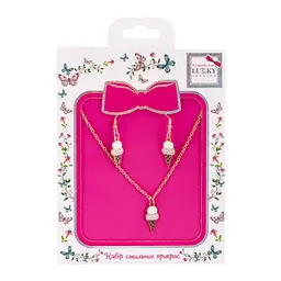 Біжутерія дитяча 2 в 1 Ice-Cream Fashion T24607 сережки + підвіска