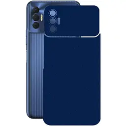 Защитная пленка StatusSKIN для Tecno Spark 8p KG7n Корпус Винил Синий металлик