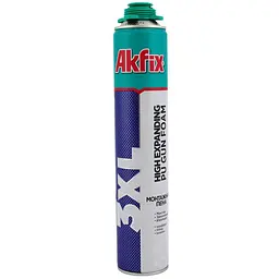 Піна монтажна Akfix профі 3XL 850 мл (65 л)