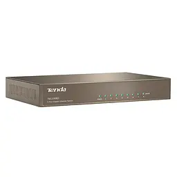 Комутатор TENDA TEG1008D 8port 10/100/1000 BaseTX, desktop, метал - мініатюра 4