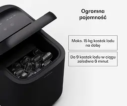 Льодогенератор побутовий для дому KLARSTEIN SparkIce 10046204 машина для приготування кубиків льоду Сірий (10046204) Б/в - мініатюра 2