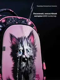 Ортопедичний рюкзак до школи School Standard для дівчинки 475 гр 17,5 літрів Сірий з рожевим - мініатюра 8