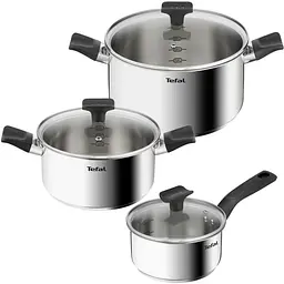 Набір посуду Delicious, 6предметів, нержавіюча сталь, бакеліт, скло Tefal kuh0014754