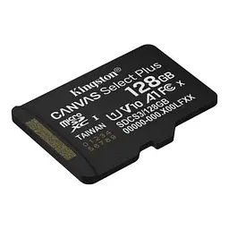 Карта пам'яті Kingston 128GB microSDXC class 10 UHS-I V10 A1 Canvas Select Plus (SDCS3/128GBSP) - мініатюра 2