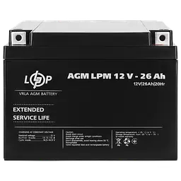 Аккумулятор AGM LPM 12V - 26 Ah - мініатюра 4