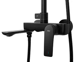 Душова система Rea Avalon black з виливом REA-P8811, Чорний матовий - мініатюра 6