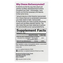 Амінокислота BioCoenzymated Methylfolate 1000 mcg, 60 таблеток Natural Factors vit0004024 - мініатюра 4