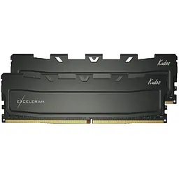 Модуль пам'яті для комп'ютера DDR4 64GB (2x32GB) 3200 MHz Black Kudos eXceleram (EKBLACK4643222CD)