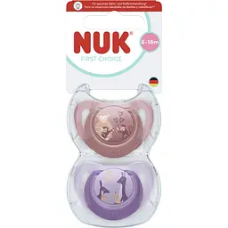Пустушка Nuk First Choice силікон розмір 2 6-18 міс. мавпа кенгуру 2 шт. (3954182)
