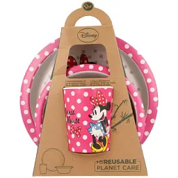 Набір посуду Stor Gold Minnie Mouse 3 предмети (Stor-01285) - мініатюра 2