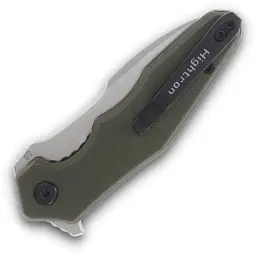 Ніж Hightron Mini Ventura, D2, G10, зелений, сталевий stonewash клинок (HK05GRNS) - мініатюра 7