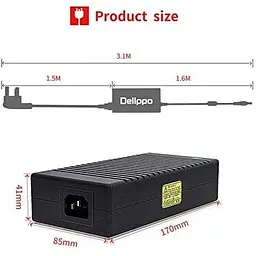Адаптер змінного струму для ноутбука Delippo 280W 20V 14A сумісний з MSI GE75 Raider 8SF/RTX2070 ADP-280BB B GE75 9SG MSI GE75 - мініатюра 5