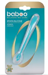 Ложечка силіконова Baboo, 6+ міс., синій (90431) - мініатюра 4