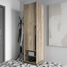 Шафа розпашна Moreli Ramo FR-0002 з полицями та штангою для одягу 518х570х2100 мм Дуб Гранж Пісочний