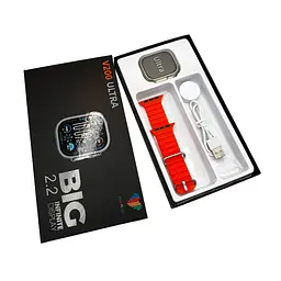 Смарт-годинник BIG V200 Ultra 44mm, 180 mAh, IP65 Gold (V200UGold) - мініатюра 2