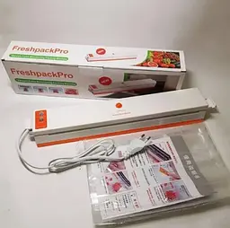 Вакууматор для продуктів Freshpack Pro для тривалого зберігання, з пакетами HQ-1