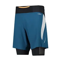 Шорти CMP Men's Two-in-One Running Shorts Deep lake S (1097-32C6747-M916 46) - мініатюра 2