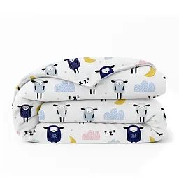 Дитяча постільна білизна фланель в ліжечко SHEEP BLUE CS1 COSAS (2200000003393) - мініатюра 3