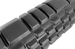 Масажний ролик EasyFit Grid Roller 33 см v.1.1 міцний масажер (чорний) - мініатюра 4