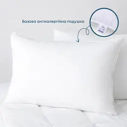 Подушка WHITE COMFORT 70x70 см (850 г) (мікрофібровий чохол не стьобаний) (3-02516_00000) - мініатюра 2