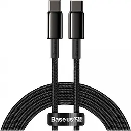 Кабель Baseus Tungsten Gold Series Fast Charging USB-C 100W 2m Black (CATWJ-A01) [77819]